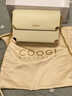 COOGI女士包包女款轻奢品牌单肩包斜挎女包情人节生日礼物女送老婆女友 米白色 实拍图