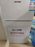 HYUNDAI（韩国现代）小冰箱迷你小型家用冷藏冷冻宿舍出租房办公室双开门二门电冰箱节能省电 80L白【行业热卖+日销过百】 实拍图
