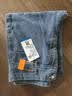 真维斯（Jeanswest）牛仔裤女夏季高腰显瘦显高设计感直筒拖地阔腿长裤子女深蓝色2XL 实拍图