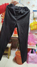 罗蒙儿童裤子男童女童2026春款休闲校园服直筒裤 黑色松紧长裤 150 实拍图