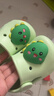 牧童儿童拖鞋夏男宝宝洞洞鞋软底女童卡通洗澡婴幼儿家居鞋奶龙绿150 实拍图
