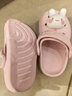 牧童儿童拖鞋夏男宝宝洞洞鞋软底女童卡通洗澡婴幼儿家居鞋萌兔粉150 实拍图