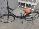 EG7自行车成人女士轻便单车通勤上班变速普通亲子复古男式 【基础款】单速-黑 26英寸【适合:155-175cm】 实拍图