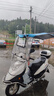 斯恋电动车雨棚可折叠雨棚收缩式防雨棚挡风板摩托车新款折叠式遮阳伞 天蓝色 [A8]车有后视镜款 实拍图