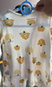 贝瑞加（Babyprints）新生儿连体衣2件装男女宝宝长袖纯棉内衣卡通护肚爬服 黄59 实拍图