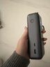 ANKER安克 165W自25000毫安带伸缩双线移动电源+140W充电器套装 智能双视窗氮化镓type-c插头 黑 实拍图