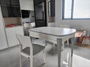 全友家居 现代简约多功能可伸缩岩板餐桌椅子组合客餐厅家用吃饭桌子 实拍图