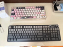 狼蛛（AULA）F108pro客制化机械键盘有线/蓝牙/无线三模连接Gasket结构五层填充 RGB灯效 108键 游戏办公键盘 小拽猫】键帽+F108pro微尘灰-焦糖拿铁轴 实拍图