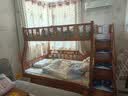 临稚胡桃木 儿童上下床实木高低床双层床上下铺床两层木床子母床 梯柜款 上铺宽1.3米下铺宽1.5米 实拍图