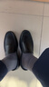 红蜻蜓真皮皮鞋一脚蹬休闲套脚商务皮鞋男软底男士爸爸鞋WTA30612黑色40 实拍图