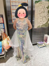 思妙星儿童晚礼服主持人亮片生日女童鱼尾公主裙模特走秀钢琴演奏演出服 图片色 130 实拍图
