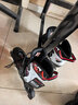 美洲狮（COUGAR ）成人可调码数轮滑鞋直排轮溜冰鞋 黑红L码 实拍图
