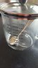 onlycook高硼硅玻璃杯带盖带刻度水杯送勺子男女牛奶杯家用果汁杯-大号 实拍图