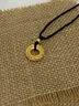 中国黄金（CHINA GOLD）足金吊坠男女款花丝镂空平安扣项链红绳挂坠情人节生日礼物送女友 挚爱礼盒+平安扣+金珠【黑绳】 约1.1g 实拍图