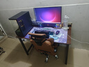 新颜值主义电脑桌电竞桌实木书桌家用台式办公桌学习桌写字桌工作台长条桌子 120*60CM【40MM碳钢腿】胡桃色 实拍图