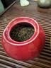 茶叶罐子陶瓷罐密封罐茶罐储物罐储茶罐家用防潮存茶罐红绿白茶 一盏清禅荷花罐小号霁红 实拍图