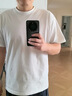 网易严选26新品10A抗菌纯棉短袖T恤新疆棉内搭圆领男女同款 短袖款-经典白 棉柔T3.0升级 M 实拍图