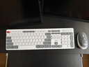 AOC KM720无线键盘鼠标套装 电脑键盘 撞色键盘 防溅洒设计 商务办公家用键盘 白色 实拍图