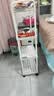 京东物流 落地小推车置物架家用玩具零食办公桌卫生间厨房储物架 白色四层 实拍图