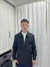 罗蒙外套男秋季商务男士翻领行政夹克上衣干部厅局风爸爸装i8藏青XL 实拍图