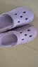 朴西奶酪踩屎感洞洞鞋女厚底凉鞋沙滩包头拖鞋外穿情侣 香芋紫 35-36 实拍图