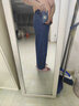佐丹奴复古直筒牛仔裤女春季新款重磅洗水高腰拉链牛仔裤05415683 实拍图