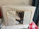 登比布艺收纳箱衣服棉被整理箱玩具衣物储物箱百纳箱 米色100L2只装 实拍图