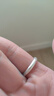 周大福简约925银情侣款素圈戒指情侣对戒男女款(单只)AB39584生日礼物 14号 实拍图