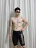 阿瑞娜（arena）泳镜高清防雾游泳镜男女士通用舒适专业大框平光防水游泳眼镜 【进口】非镀膜340黑色 实拍图