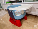 日康（rikang）宝宝餐椅 叫叫椅婴儿学坐椅多功能儿童吃饭餐桌 RK-X2009-1 蓝色 实拍图