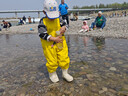 YogelTackle赶海连体裤儿童下水裤捉鱼水衣玩水衣涉水服水裤水鞋一体玩沙水裤 实拍图
