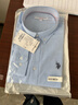 U.S. POLO ASSN.衬衫男春秋长袖白色休闲工装外套高端免烫抗皱宽松蓝色男士衬衣 实拍图