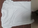 重磅纯棉短袖t恤男高档纯色印花休闲基础款内搭半袖打底衫 白色 L  125-140斤 实拍图