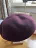 MUJI 羊毛 麦尔登呢 贝雷帽 女帽子 秋冬 画家帽 DBE40A4A 深紫红色 57-59cm 晒单实拍图