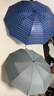 天堂伞 全自动雨伞三折 10骨加固一键开收易甩干简约晴雨伞 天际灰 实拍图