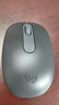 罗技（Logitech）M196 无线蓝牙鼠标 办公鼠标 笔记本商务办公家用 小巧便携 对称手型 石墨灰 实拍图