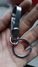 手工制作不锈钢钥匙扣男士黄铜腰挂扣汽车摩托车钥匙坚固定制防丢 S不锈钢单扣+圈 实拍图