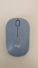 罗技（Logitech）M221 轻音鼠标 无线鼠标 办公鼠标 对称鼠标 带无线微型接收器 雾霭蓝 实拍图