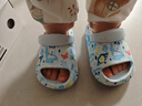 巴布豆儿童拖鞋男童女童洞洞鞋沙滩鞋宝宝凉鞋幼儿凉拖夏季 浅兰新160码 实拍图