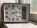 康巴丝（COMPAS）座钟客厅简约台钟石英台式钟表万年历时钟日历温度床头 C2991Y咖木（26*19CM） 实拍图