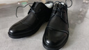 百丽（Belle）通勤商务皮鞋男新真皮德比鞋通勤正装鞋3UX01CM5 黑色-3UX01 41 (255mm) 实拍图
