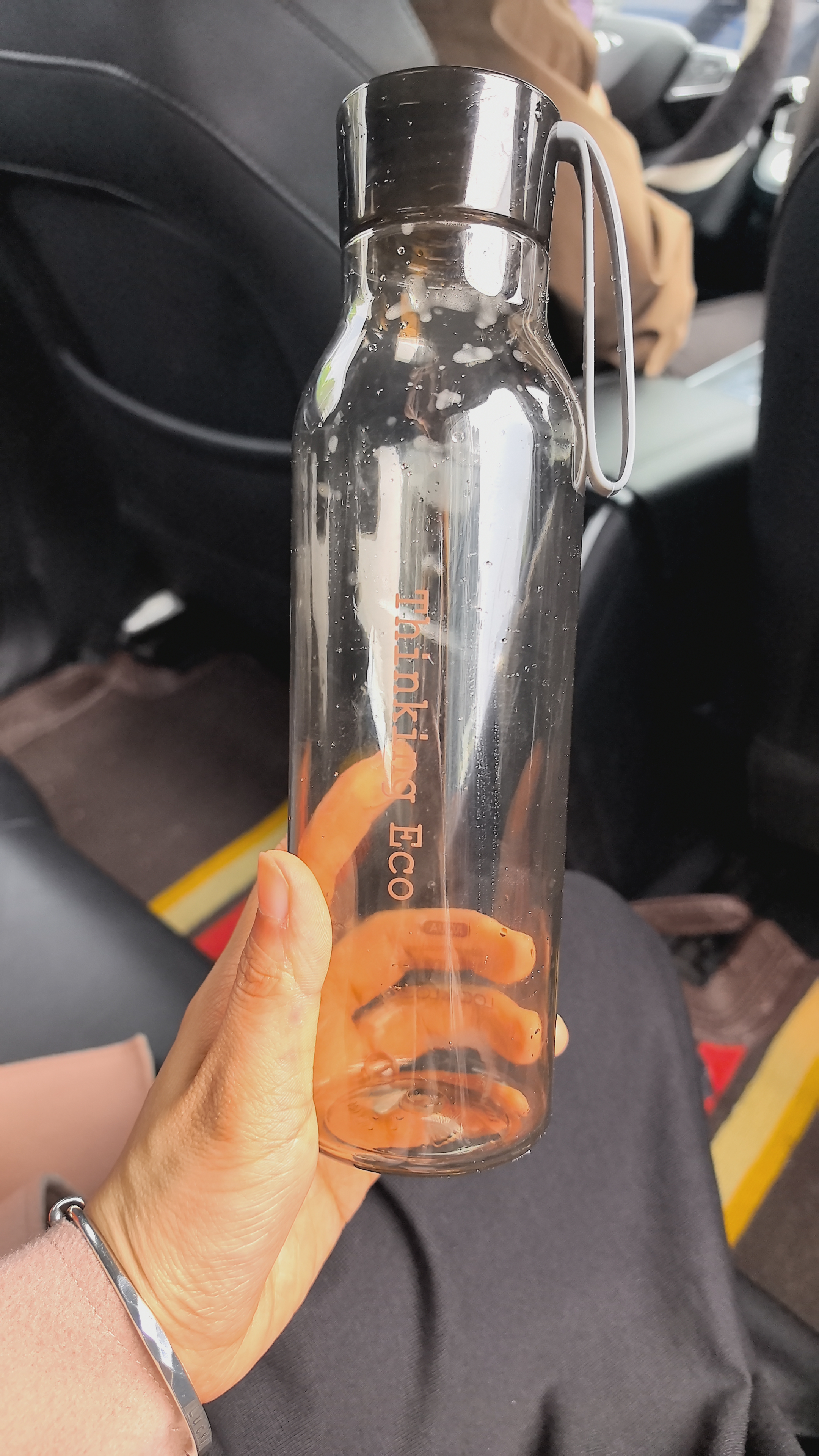 乐扣乐扣（LOCK&LOCK）夏季塑料杯运动水杯水壶杯子男女口杯 550ml 褐色HLC644BRW 550ML 实拍图