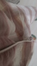 MUJI女式无侧缝法兰绒睡衣女士家居服纯棉冬季套装 粉红色格纹5A L 实拍图