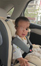 Heekin德国 儿童安全座椅汽车用0-4-12岁婴儿宝宝360度旋转ISOFIX硬接口 尊享灰(遮阳棚+上拉带+侧保护) 实拍图