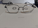 依视路（ESSILOR） 新款商务男镜架时尚镜框女配依视路镜片近视定制眼镜网上配镜 钛+金属-全框-4008BK-黑色 镜框+依视路膜岩高清1.60现片 实拍图