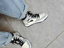 回力男鞋高帮板鞋男秋冬季新款潮流百搭小白鞋增高篮球休闲运动鞋子男 白灰-0576 42 实拍图