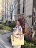 CALWAN KEODH轻奢托特包包女款大容量品牌单肩手提包生日七夕情人节礼物送女友 蓝色【附近仓/今，次日达】赠爱人 实拍图