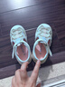 江博士学步鞋夏季男女童轻便运动风宝宝儿童凉鞋2B14A2042CW米/紫26码 实拍图