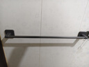馨沛太空铝免打孔毛巾架卫生间浴室置物架厕所单杆拖鞋收纳五金壁挂架 实拍图