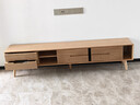 源氏木语实木电视柜现代简约橡木储物柜电视墙小户型客厅原木地柜 1.8米 实拍图